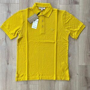 Large Burberry Men's Polo Yellow